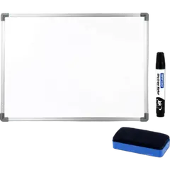 White Board 12x18 Inch Set Includes Marker And Duster - Rokomari